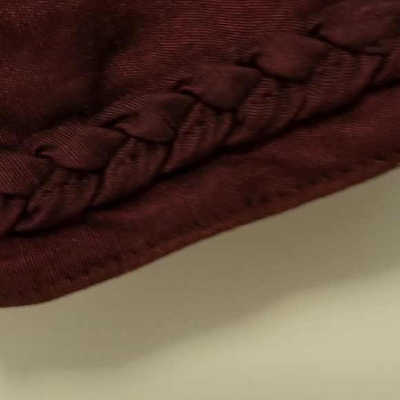 Burgundy wine colored long sleeve blouse - Picture 4 of 4